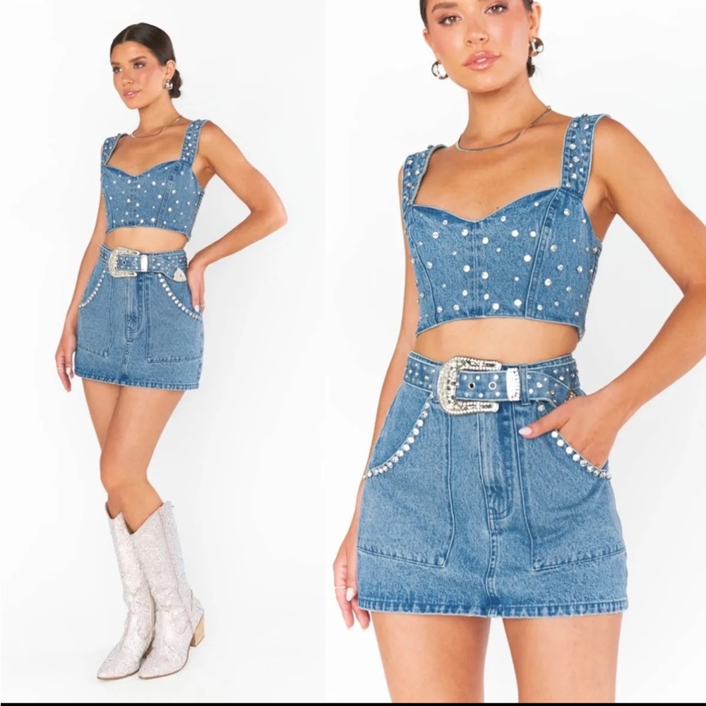 Show Me Your Mumu Denim Top